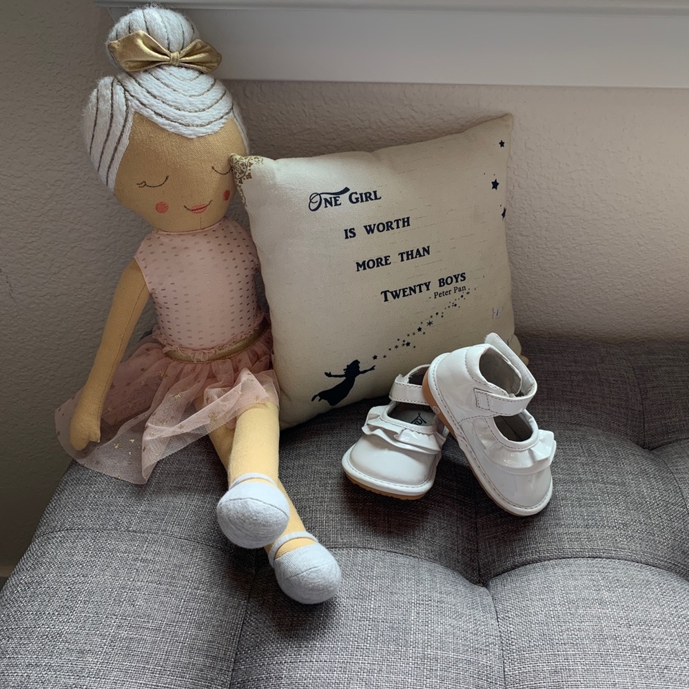 ✨Baby/Toddler Size 3 Mary Jane White Walking Shoes